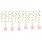 Beistle - 17.05" - Multicolor - Decorative Sweet 16 Whirls Set - 6 Pieces